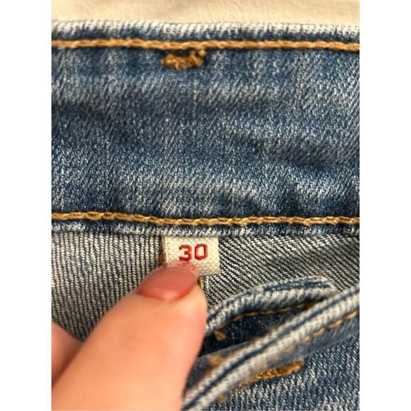 Levi's Patchwork Flare Jeans 30 x 32 medium wash high rise retro Y2K - Picture 4 of 12